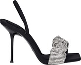 Thumbnail for your product : Alexander Wang Julie Crystal Scrunchie Sandals