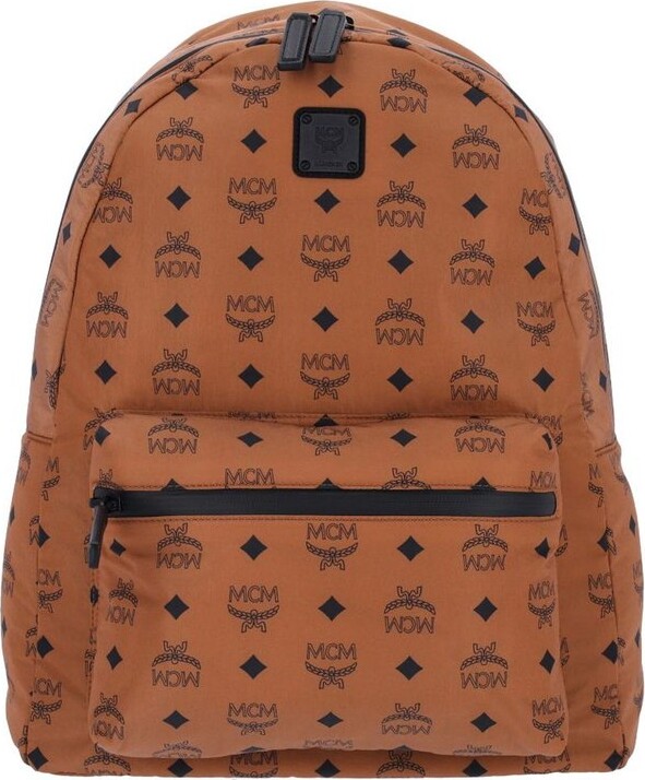 MCM Logo Printed Backpack
