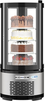 KoolMore 19 in. Circular Refrigerated Countertop Bakery Display Case CDUR-3C