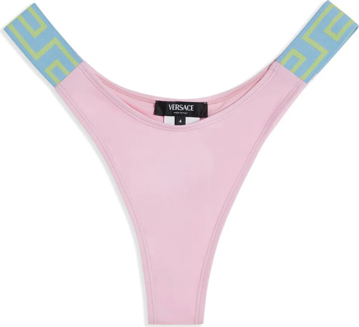 Versace Greca Border low-rise bikini bottoms