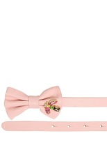 Thumbnail for your product : RED Valentino 10mm Jeweled Bow Leather Belt