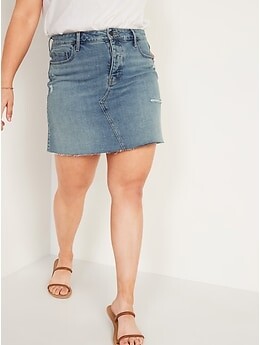 High Waisted Jean Skirt | Shop the world's largest collection of 