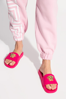Versace Rubber Slides Women's Pink - ShopStyle
