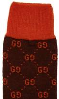 Thumbnail for your product : Gucci GG Long Alpaca-blend Socks - Mens - Brown