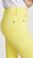 Thumbnail for your product : 7 For All Mankind High Waisted Slim Kick Jeans with Piping