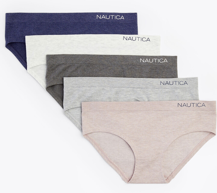 Nautica Womens Printed Seamless Hipster Brief, 5-Pack - ShopStyle Panties