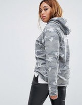 Thumbnail for your product : Missguided Plus Camo Hoodie