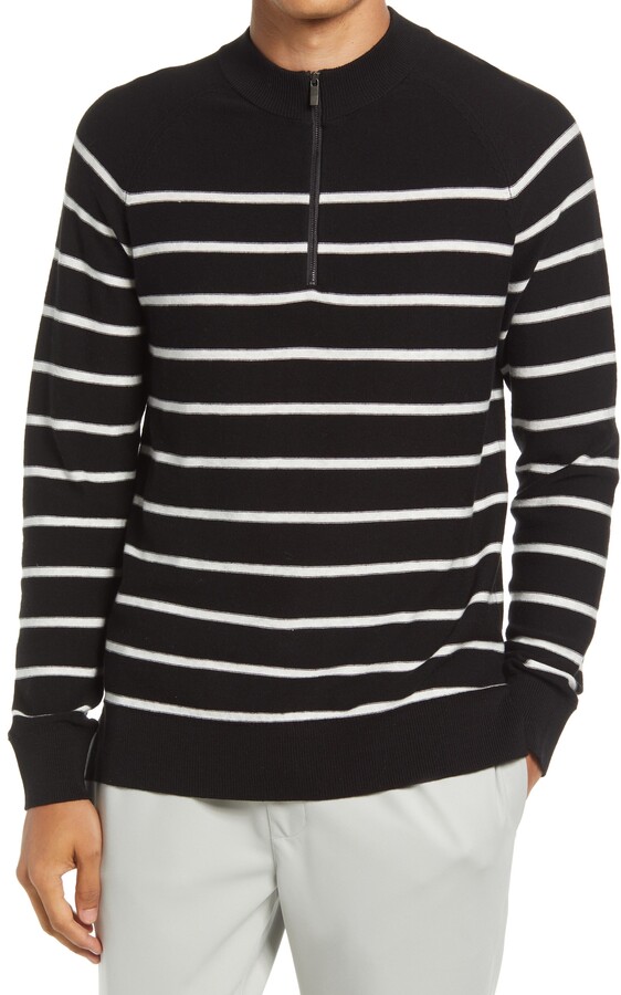 Men's Black And Red Stripe Sweater | Shop the world's largest collection of  fashion | ShopStyle