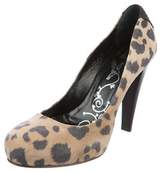 Thumbnail for your product : Tibi Suede Round-Toe Pumps