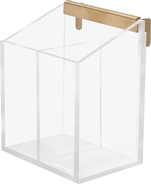 Russell + Hazel Russell+Hazel Acrylic Bloc Collection Wall Pencil Block, Clear/Gold (44628)