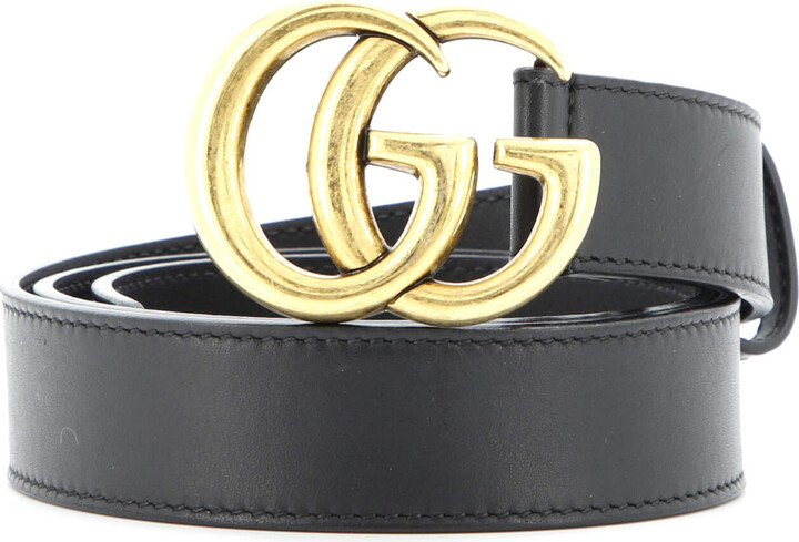 GUCCI GG Marmont Belt Leather Medium