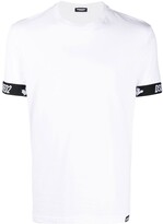 Thumbnail for your product : DSQUARED2 logo-cuff sleeve T-shirt