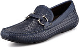 Thumbnail for your product : Ferragamo Barbados Woven Bit Driver, Navy