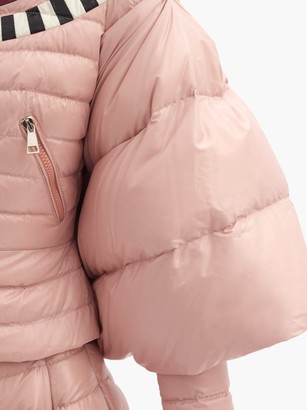 1 MONCLER PIERPAOLO PICCIOLI Alexis Colour-block Cape-sleeve Down Jacket - Light Pink