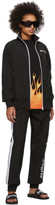 Thumbnail for your product : Palm Angels Black and White Logo Track Jacket