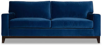 One Kings Lane Manhattan Velvet Sofa, Blue