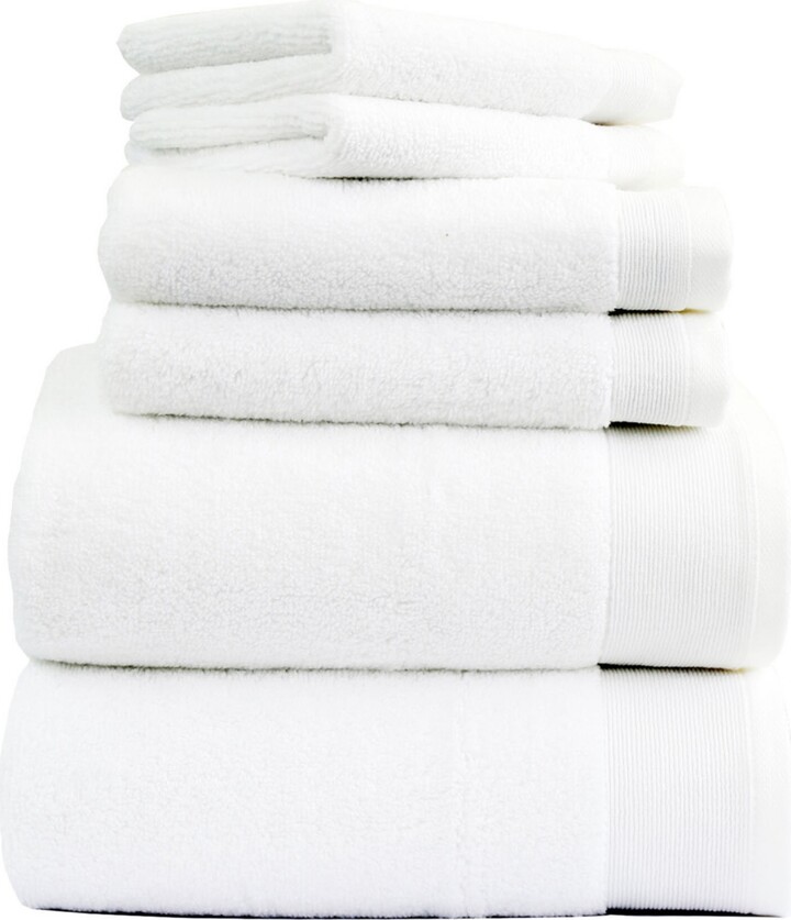 California Design Den 6-Piece Bath Towel Set, Soft 100% Cotton