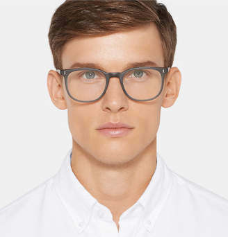 Garrett Leight California Optical - Bentley 51 Square-frame Matte-acetate Optical Glasses - Gray