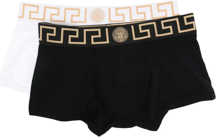 Versace Greca stretch-cotton boxers (pack of two)