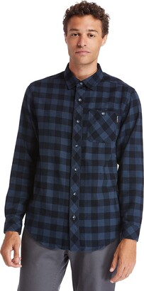 Timberland Men's Woodfort Mid-Weight Flannel Work Shirt (Big/Tall)