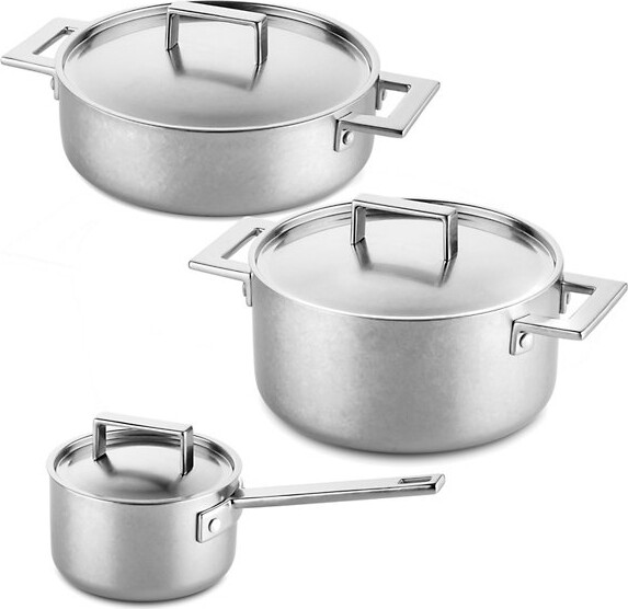 Mepra Attiva 6-Piece Cookware Set in Silver