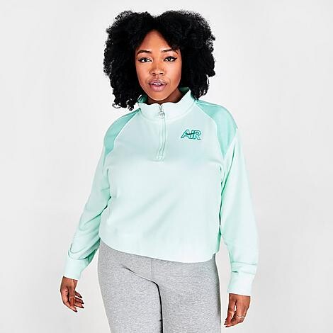 three quarter zip fleece womens