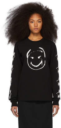 Undercover Black Happy Face Long Sleeve T-Shirt