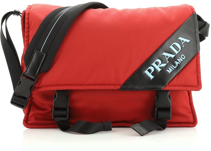 prada bag with striped strap