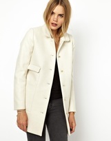 Thumbnail for your product : BA&SH Ovoid Princess Coat in Cream