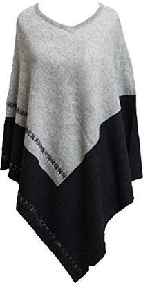 NHZ Exclusive Cashmere Poncho - Color Pure Himalayan Cashmere - Handmade in Nepal