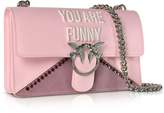 Thumbnail for your product : Pinko Love Funny Pink Eco Leather Shoulder Bag