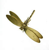 Thumbnail for your product : Will Bishop Jewellery Design Gold Vermeil Dragonfly Brooch