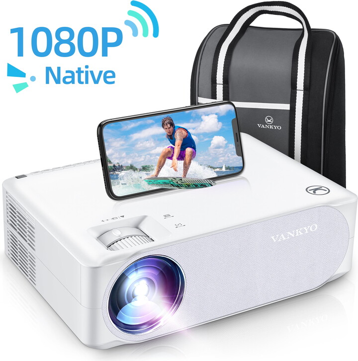 VANKYO Performance V630W Native 1080P Projector, Full HD 5G Wifi Projector with LCD Display