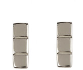 Thumbnail for your product : Argentovivo Three Square Stud Earrings