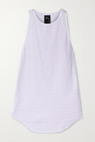 Thumbnail for your product : Nike Yoga Grosgrain-trimmed Ribbed Dri-fit Tank - Purple