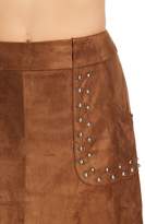 Thumbnail for your product : BB Dakota Faux Suede Beaded Mini Skirt