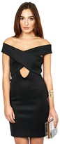 Thumbnail for your product : Lipsy Twin Sister Scuba Cross Front Bodycon