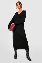 Thumbnail for your product : boohoo Slouchy Soft Knit Maxi Knitted Dress