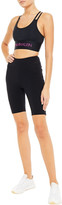Thumbnail for your product : Calvin Klein Performance Monogram-trimmed Stretch Sports Bra