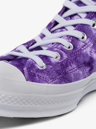 Converse X GOLF le FLEUR* purple Chuck Taylor 70 velvet sneakers