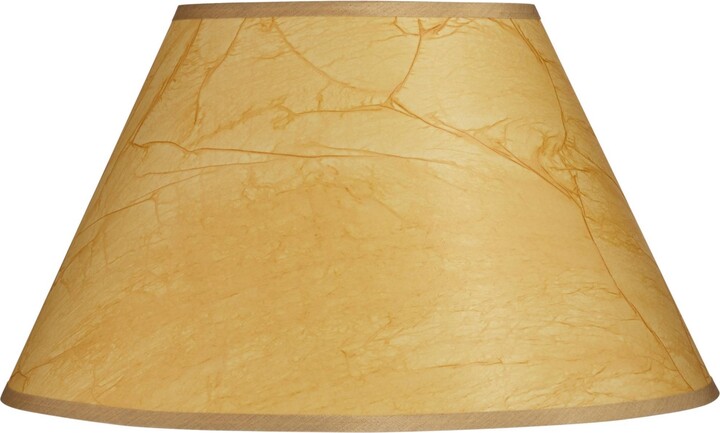 Cream Bell Lamp Shade 9x18x13 - Spider Fit Replacement With Included Harp & Finial