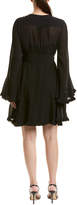 Thumbnail for your product : Chloé Textured Silk-Blend A-Line Dress