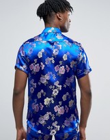 Thumbnail for your product : Reclaimed Vintage Inspired Brocade Shirt In Reg Fit