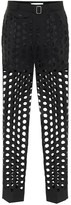 Thumbnail for your product : Maison Margiela Perforated crepe mid-rise pants