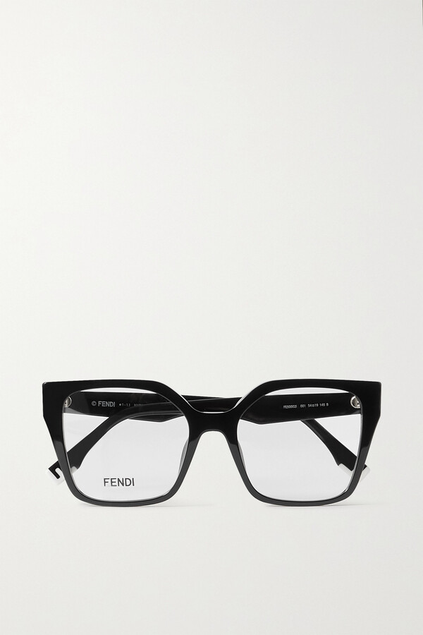 Fendi Oversized Square-frame Acetate Optical Glasses - Black - ShopStyle  Eyeglasses