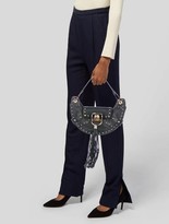 Thumbnail for your product : Balmain Domaine Studded Leather Shoulder Bag Black
