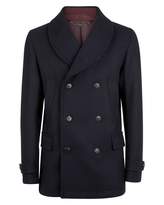 Thumbnail for your product : Jaeger Wool Shawl Collar Peacoat