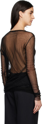 Ann Demeulemeester Black Karen Long Sleeve T-Shirt