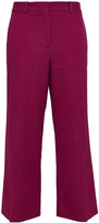 Thumbnail for your product : Victoria Beckham Cropped Crepe Wide-leg Pants