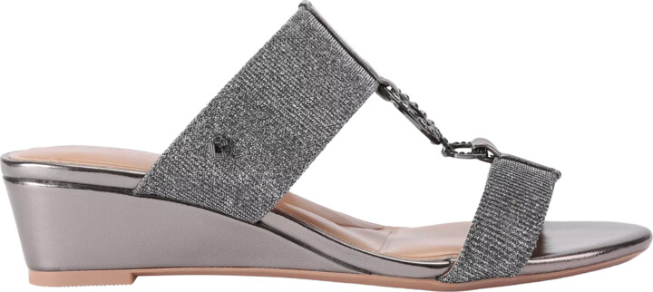 Mid Heel Carvela Sparkle Wedge Heel Sandals Tan Carvela Comfort Wedges